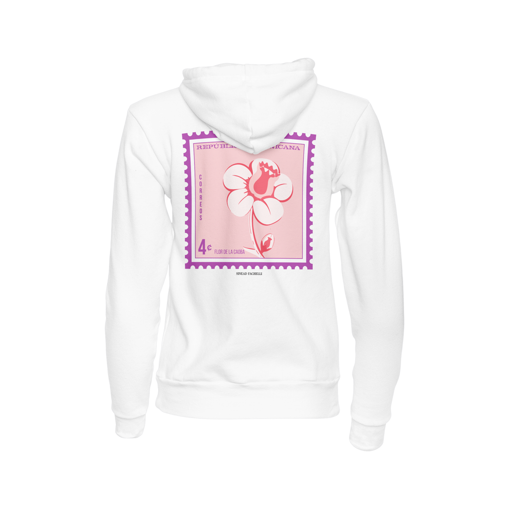 FLOR DE LA CAOBA POSTAL ROSA HOODIE