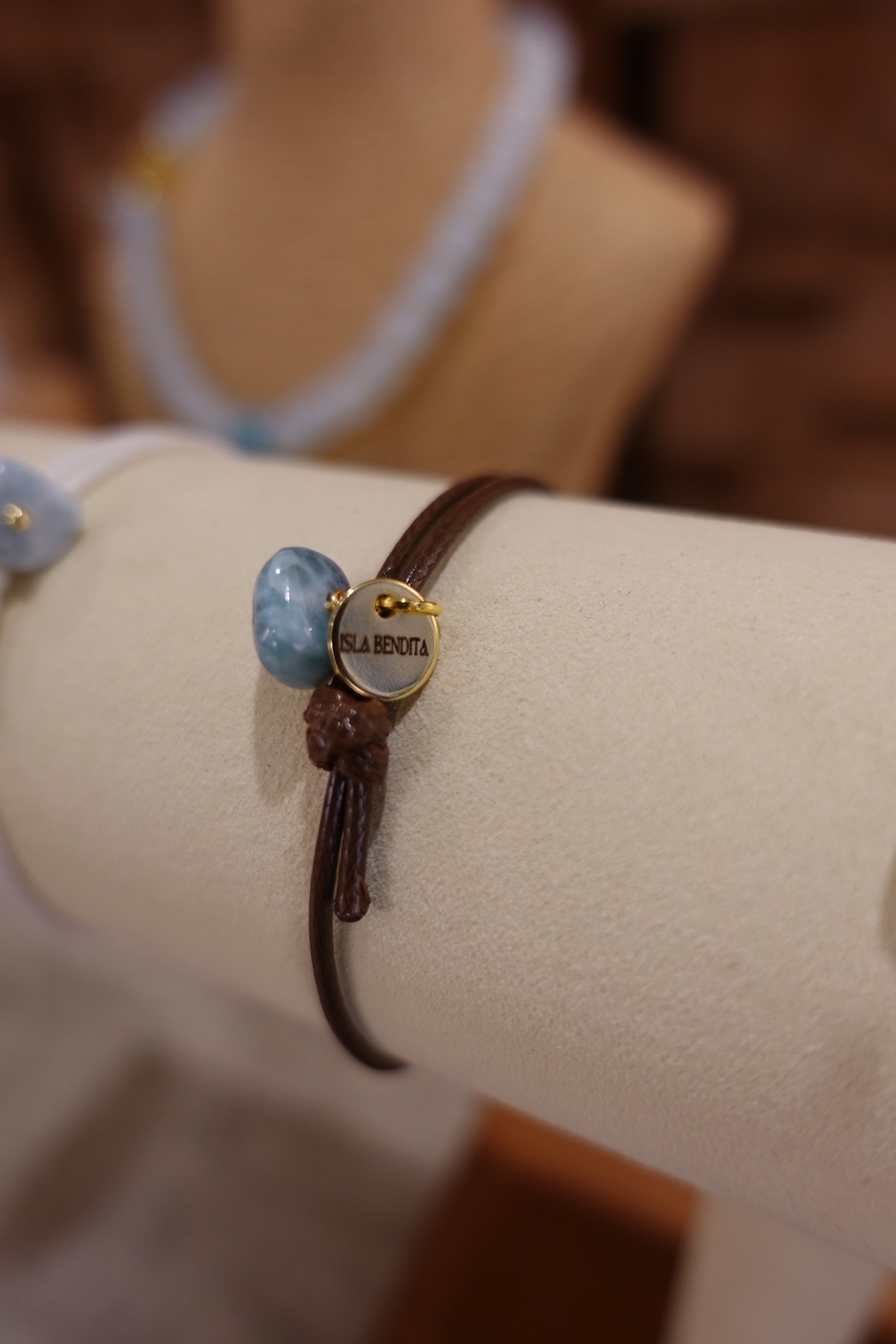 PULSERA CORDON LARIMAR