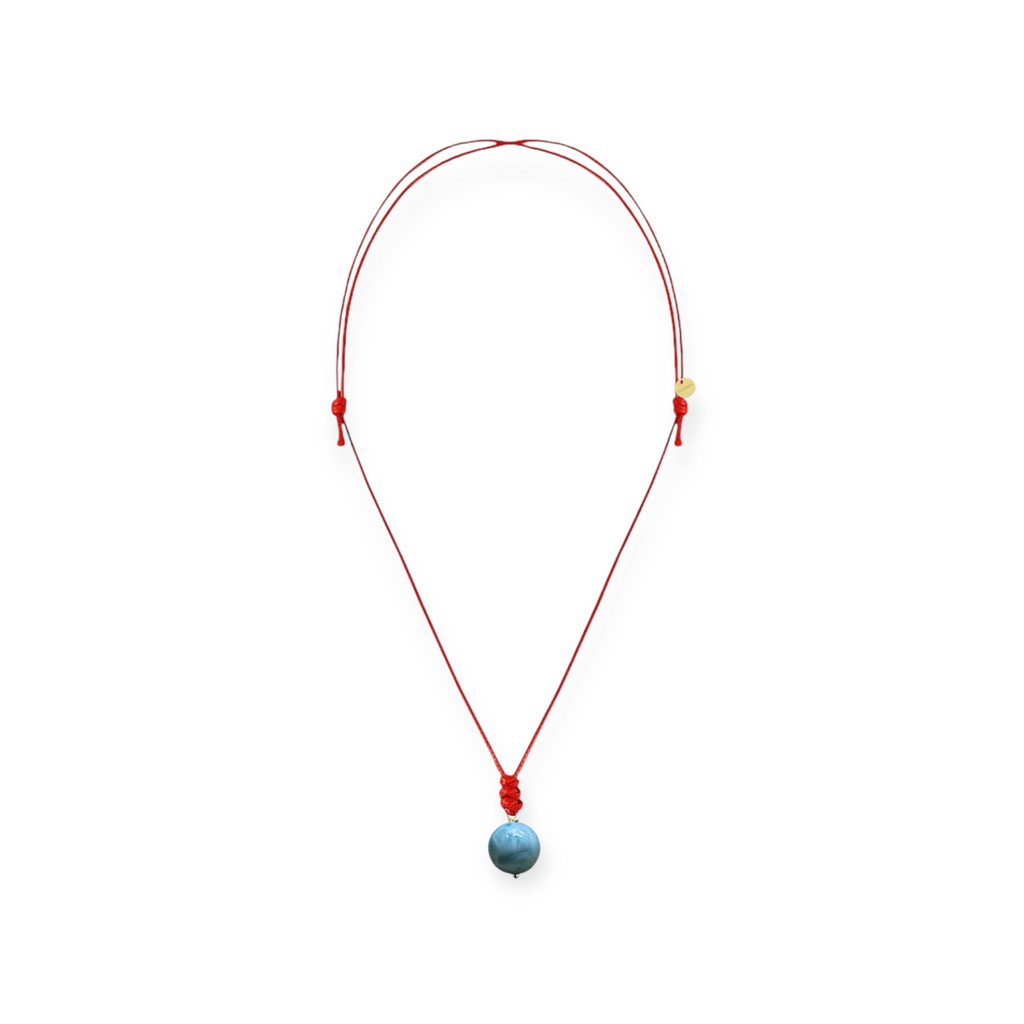 COLLAR CORDON ROJO LARIMAR