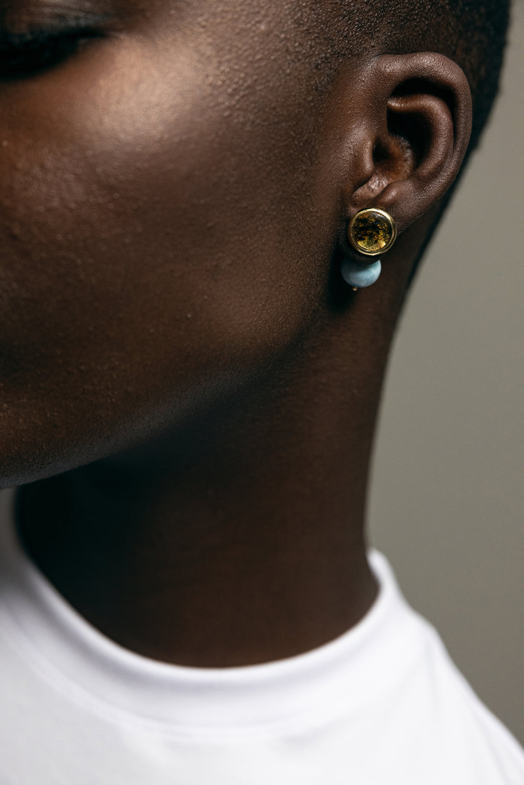 ARETES DUO AMBAR / LARIMAR