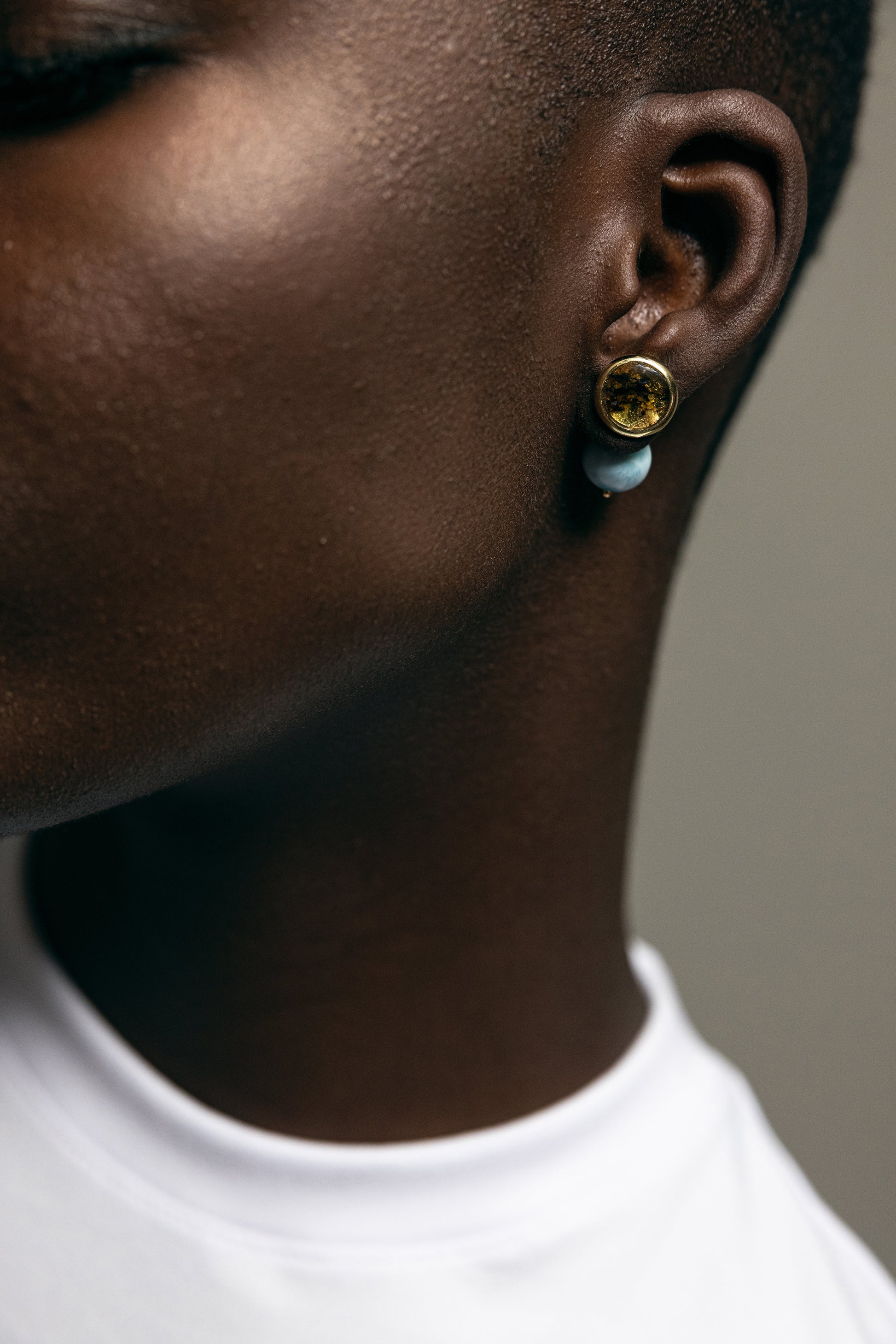 ARETES DUO AMBAR / LARIMAR