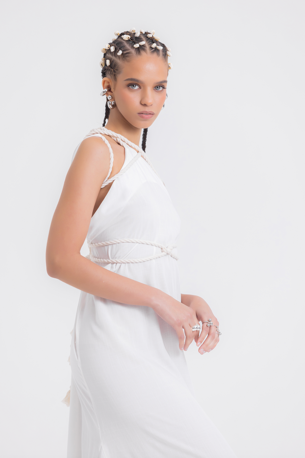 NEPTUNO DRESS WHITE