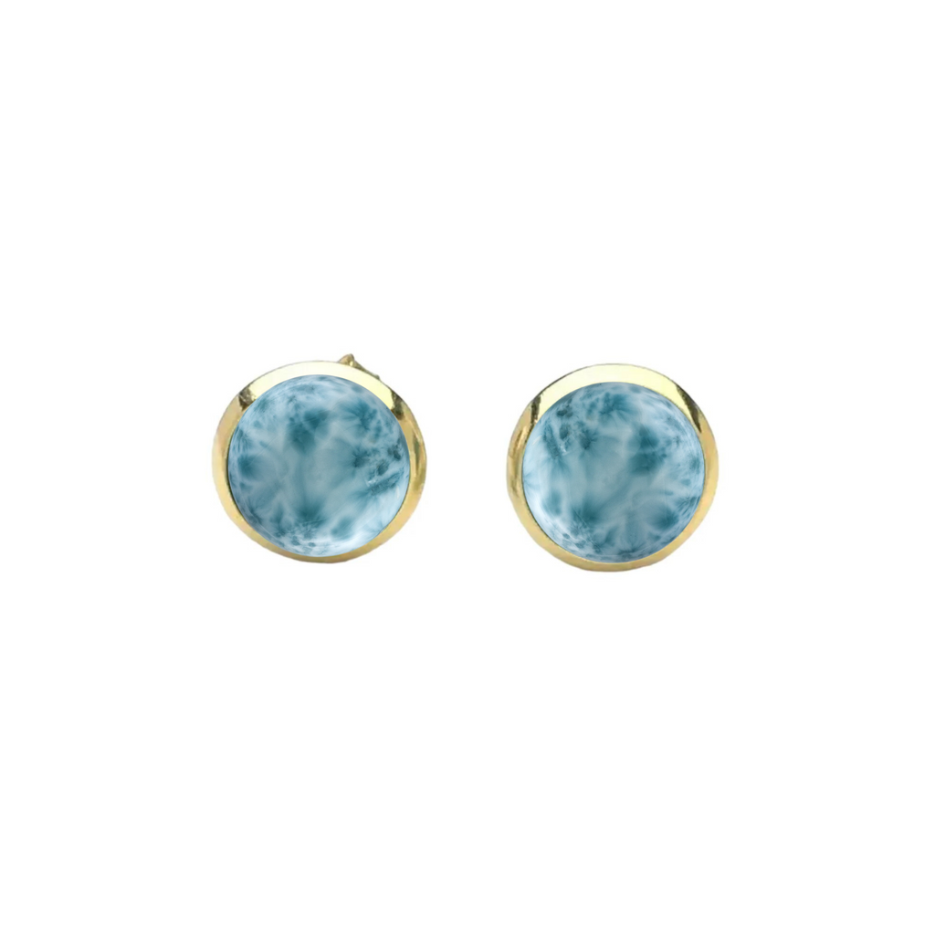 aretes en larimar dominicano